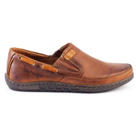 Polbut Men's moccasin shoes J68 / 2 camel orange