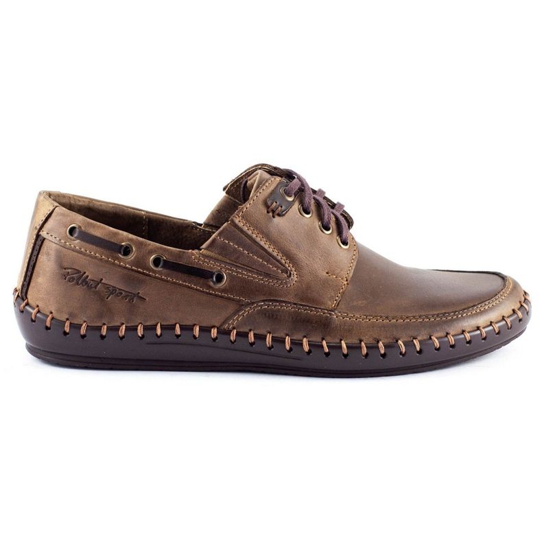 Polbut Men's shoes, moccasins J69 brown Polbut Men's shoes, moccasins J69 brown