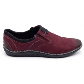 Joker Men's shoes leather moccasins 937 burgundy red multicolored Joker Men's shoes leather moccasins 937 burgundy red multicolored