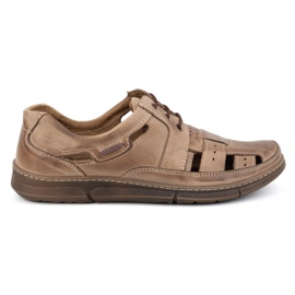 KENT Men's summer shoes openwork 600 brown KENT Men's summer shoes openwork 600 brown
