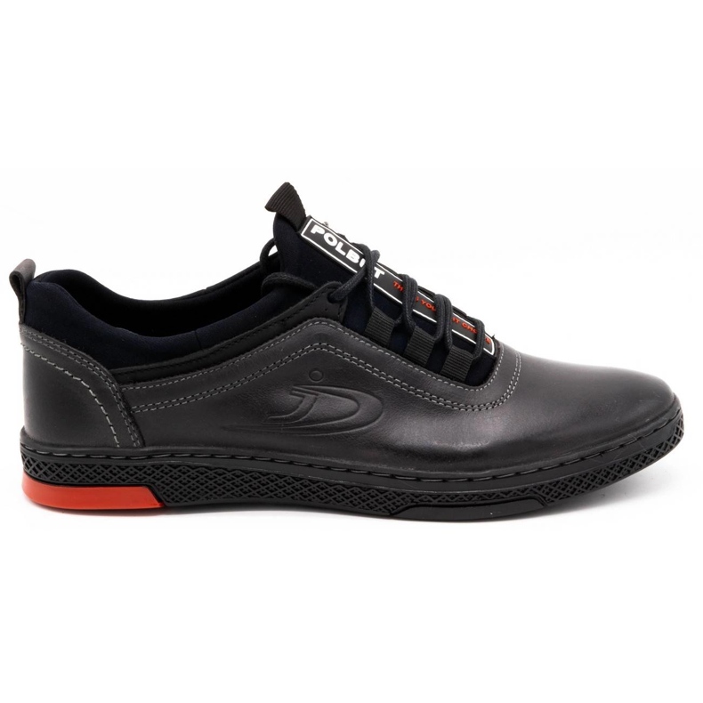 Polbut Gray men's casual leather shoes K24 grey
