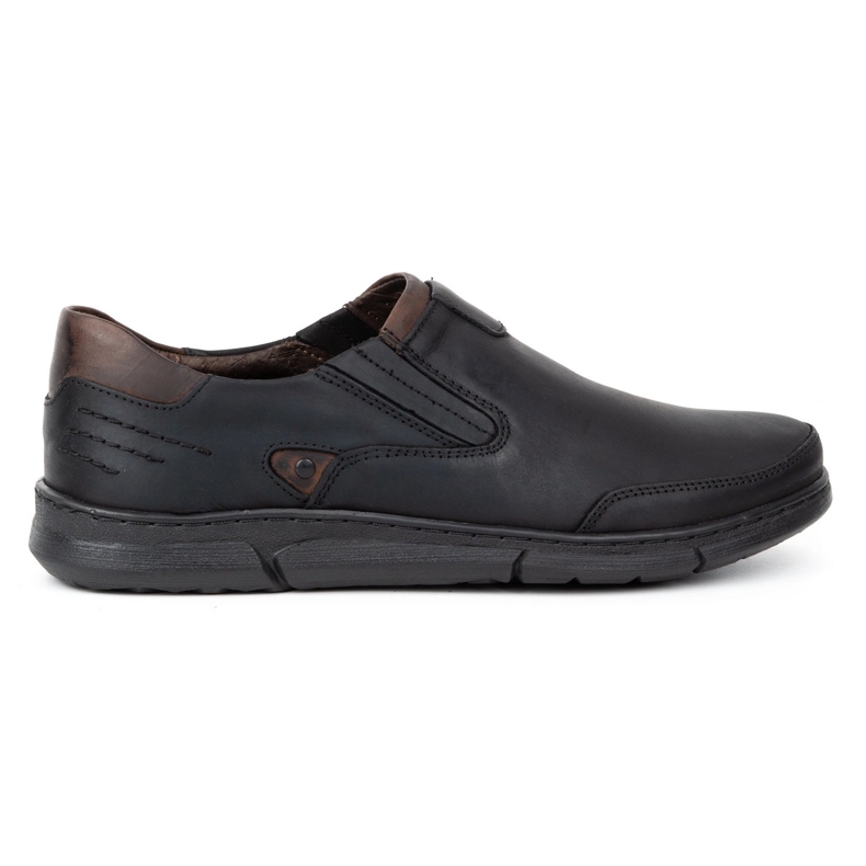 Polbut Men's slip-on shoes J51 black
