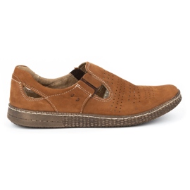 KOMODO Men's slip on shoes 864 red multicolored