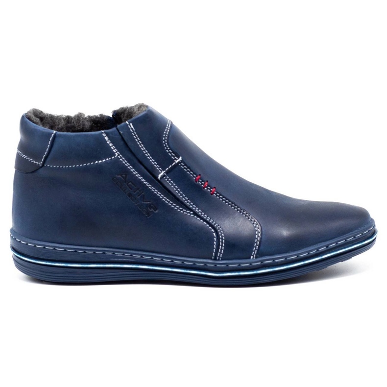 Polbut Men's winter shoes 381 navy blue
