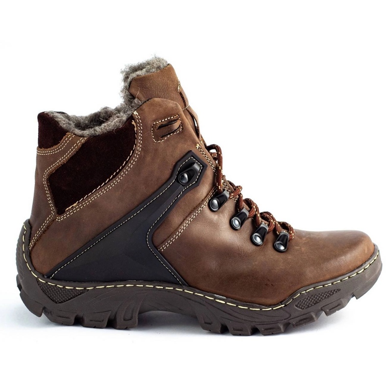 KENT Men's winter shoes Snow boots 119 brown, trekking