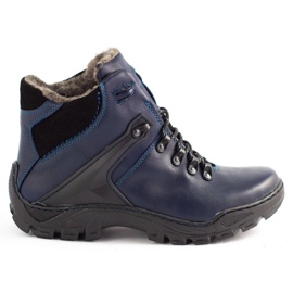 KENT Men's winter shoes Snow boots 119, trekking, navy blue