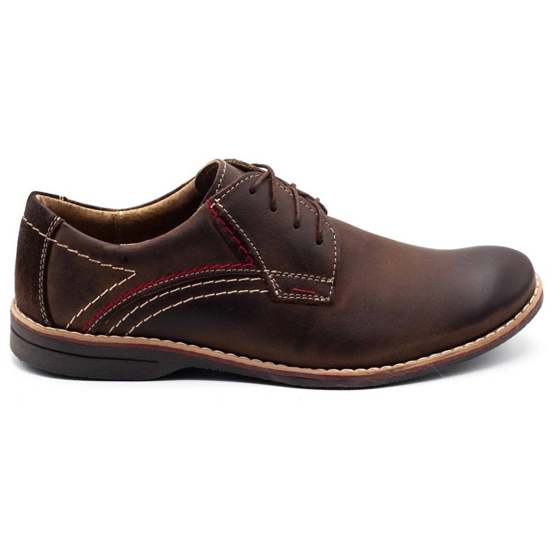 Olivier leather men's shoes 242 brown