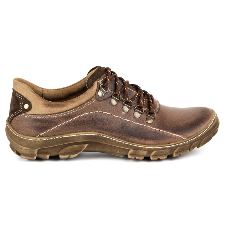 KOMODO Men's trekking shoes leather 700 brown KOMODO Men's trekking shoes leather 700 brown