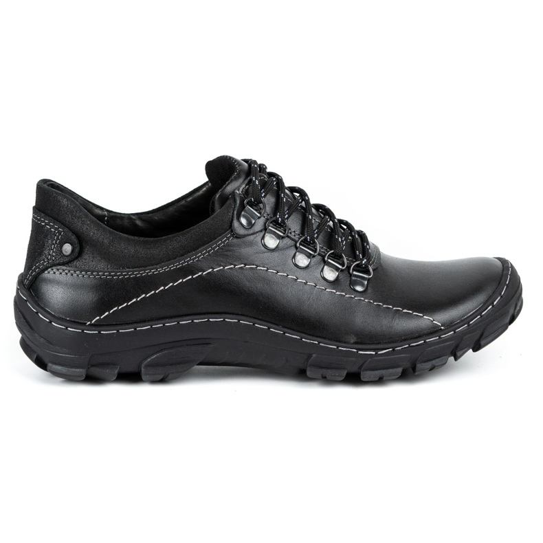 KOMODO Men's trekking shoes leather 700 black