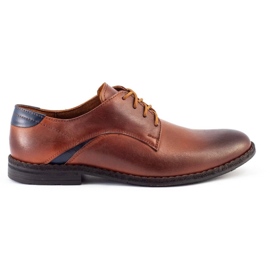 Lukas Elegant men's shoes 253LU brown