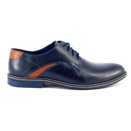 Lukas Elegant men's shoes 253LU navy blue