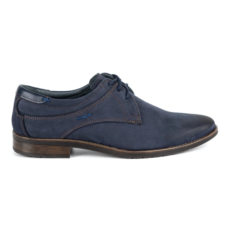 KOMODO Elegant men's shoes 877 navy blue