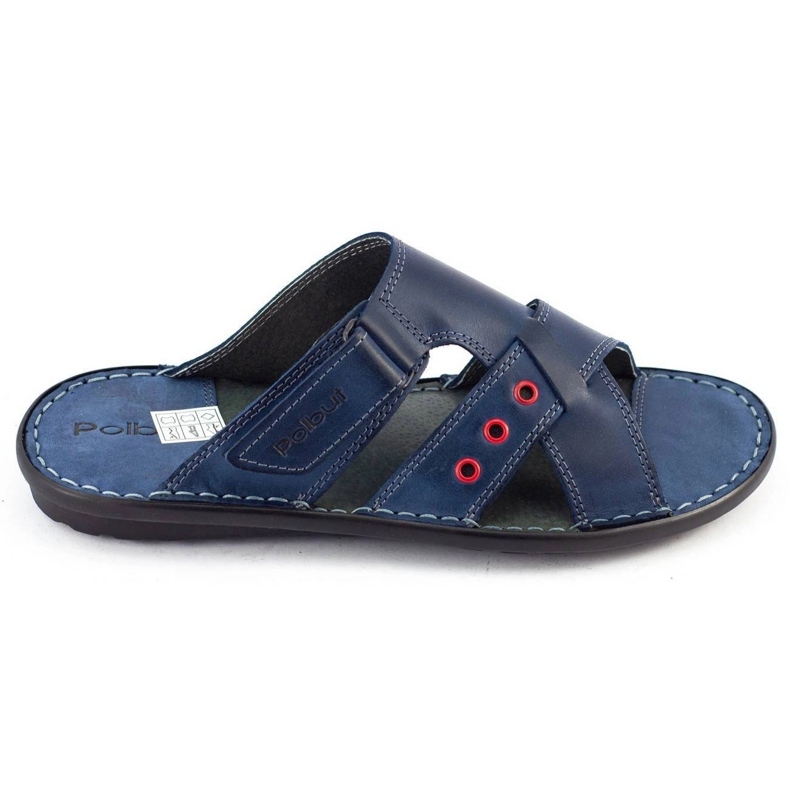 Polbut Men's SA05 navy blue slippers Polbut Men's SA05 navy blue slippers