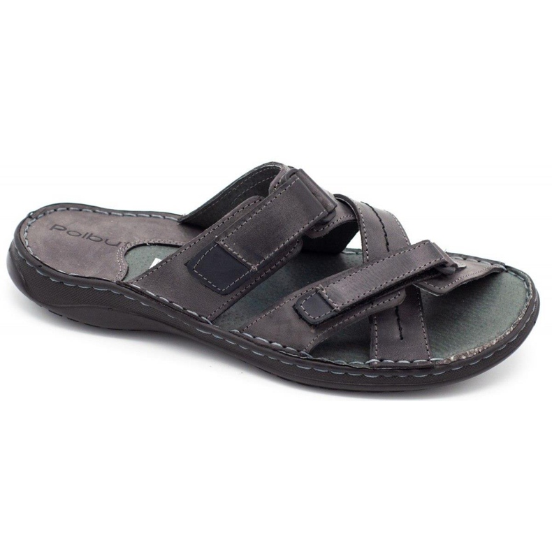 Polbut Gray SA06 men's slippers grey