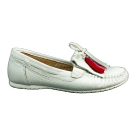 Lewski Women's loafers 2673 white pearl