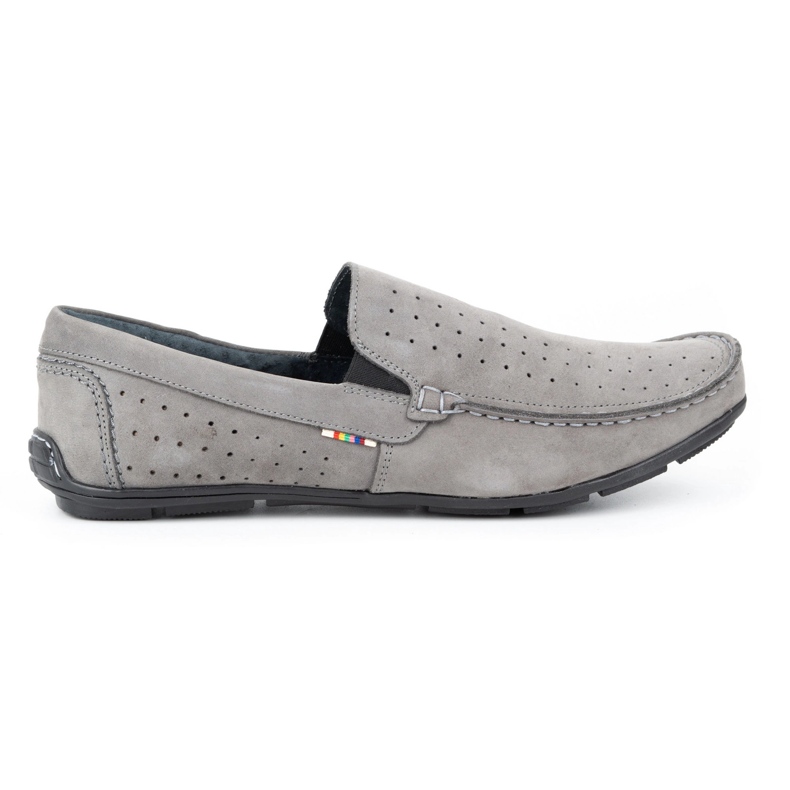 KOMODO Gray men's loafers 890 grey