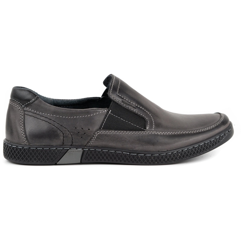 KOMODO Gray men's loafers 912 grey
