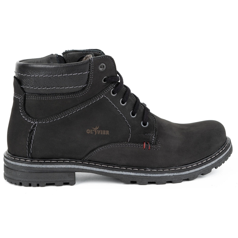 ABIS Warm men's shoes 197 black nubuck
