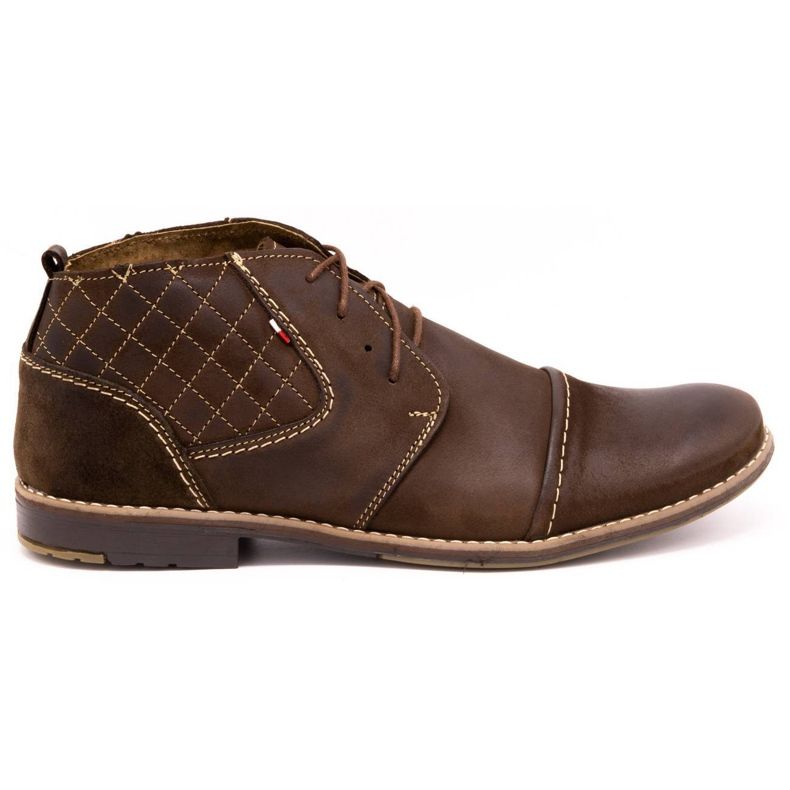 Olivier Quilted men's shoes 254 brown