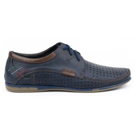 Olivier Men's openwork shoes 563 navy blue Olivier Men's openwork shoes 563 navy blue