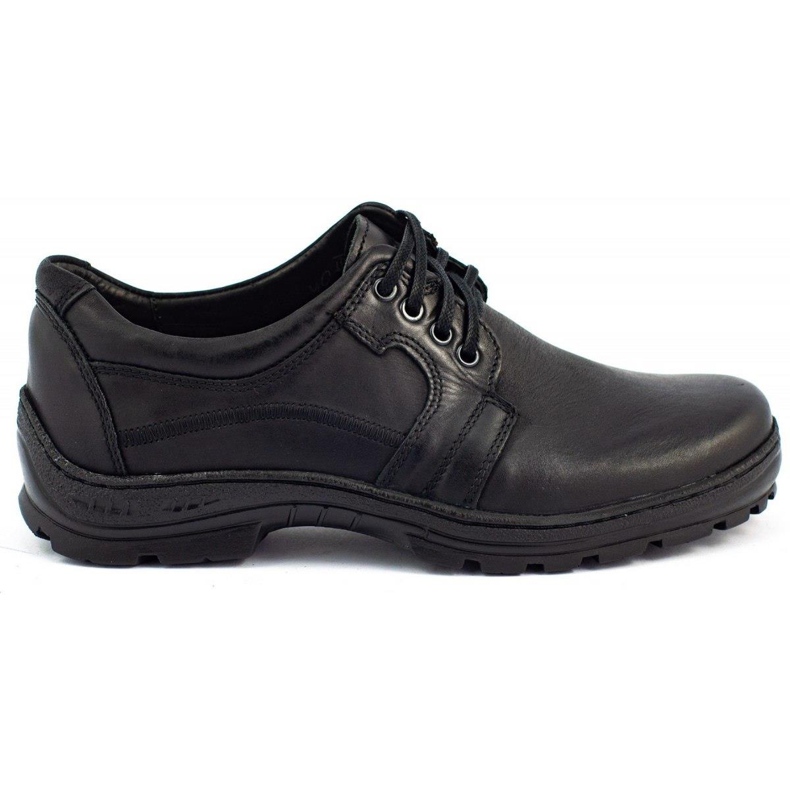 Polbut Black casual men's shoes K19