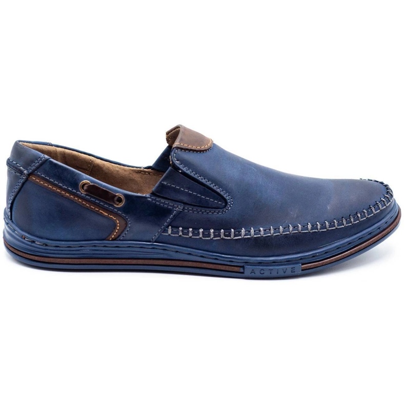 Polbut Men's shoes loafers 09 navy blue Polbut Men's shoes loafers 09 navy blue