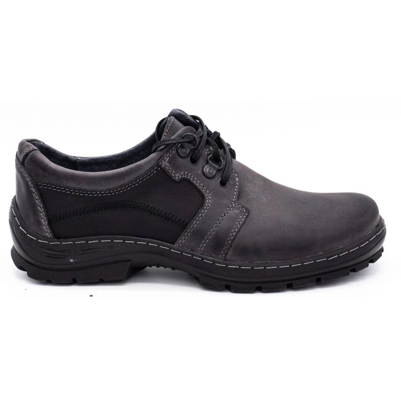 Polbut Gray men's leather shoes K19 grey