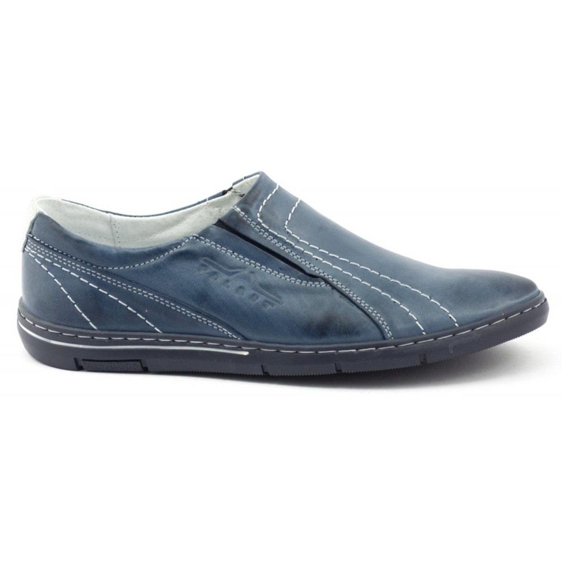 Polbut Men's slip-on shoes K5 navy blue