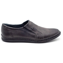 Polbut Men's leather shoes 334 gray grey Polbut Men's leather shoes 334 gray grey