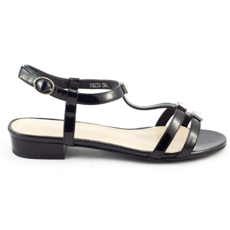 Black sandals for women 78233