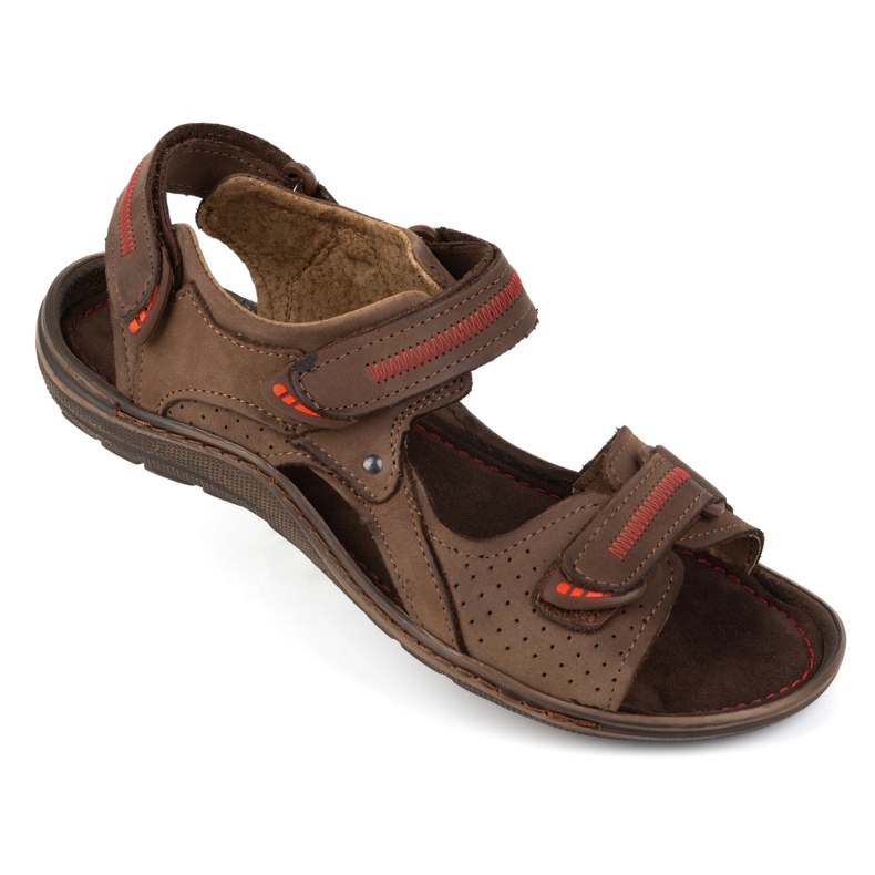 Olivier 323 brown men's sandals