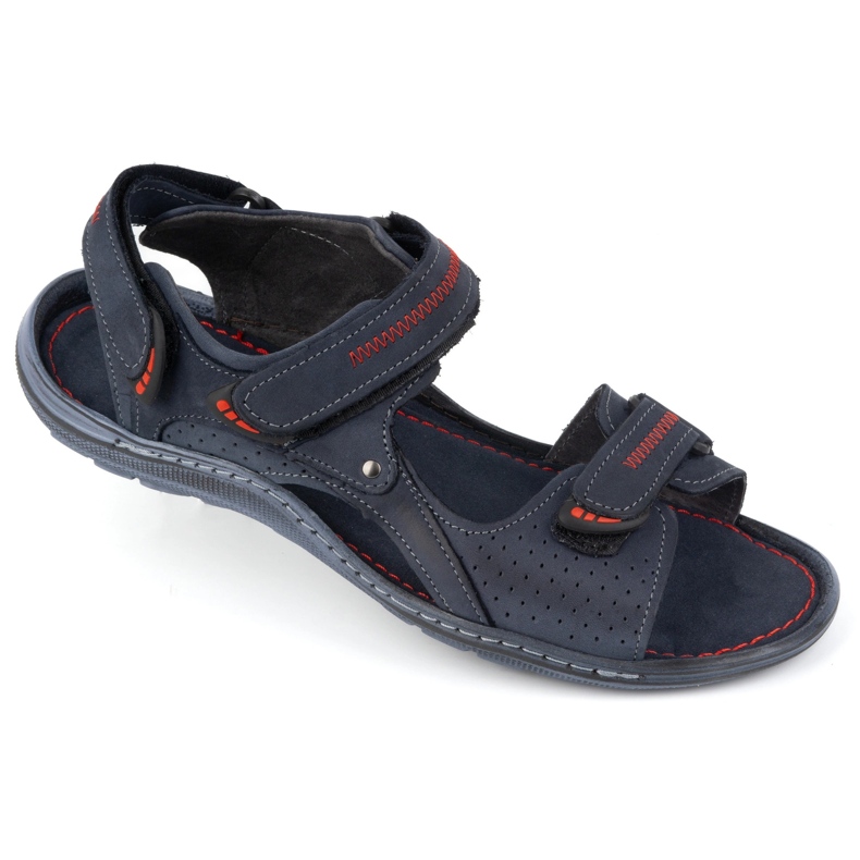 Olivier 323 Men's navy blue sandals