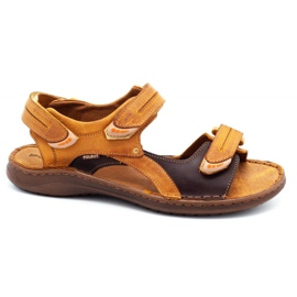 Polbut SA04 red sandals orange