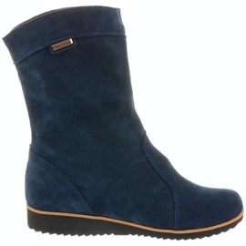 Olivier Leather Boots Emi Warm Blue Olivier Leather Boots Emi Warm Blue