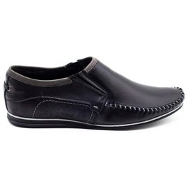 KOMODO Leather men's shoes 847 black