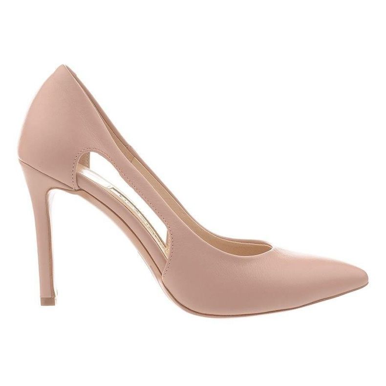 High heels Neścior 105-C powder pink