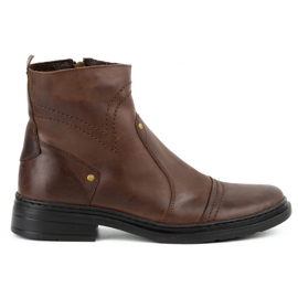 Polbut Men's winter Chelsea boots 252 brown