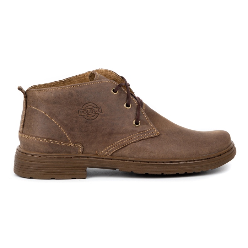 Polbut Men's leather boots 191D brown Polbut Men's leather boots 191D brown