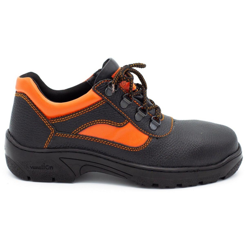 ŁUKPOL Men's working short shoes with toe cap black