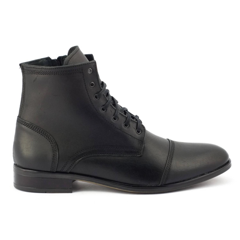 KENT Men's leather Chelsea boots 287D Św black