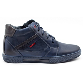 Polbut Men's winter shoes J47S navy blue Polbut Men's winter shoes J47S navy blue
