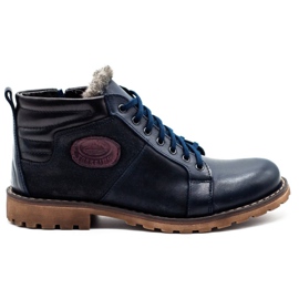 Mario Pala Men's winter shoes 865MP navy blue Mario Pala Men's winter shoes 865MP navy blue