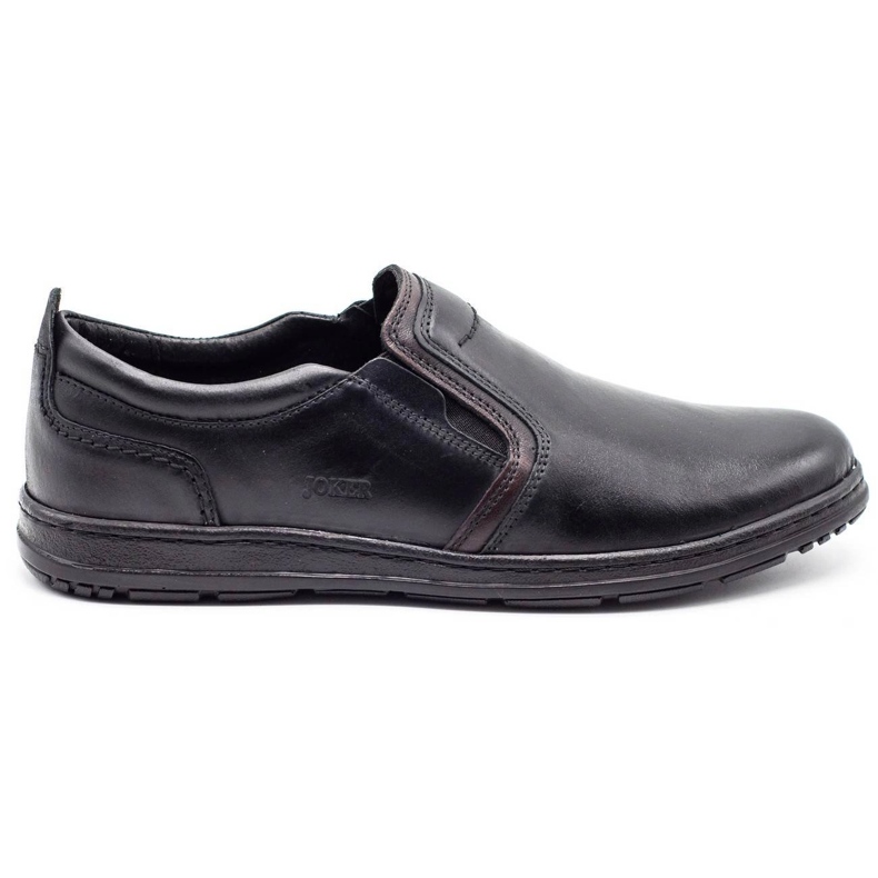 Joker Black men's leather loafers 535