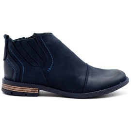 KOMODO Men's winter shoes 872K navy blue