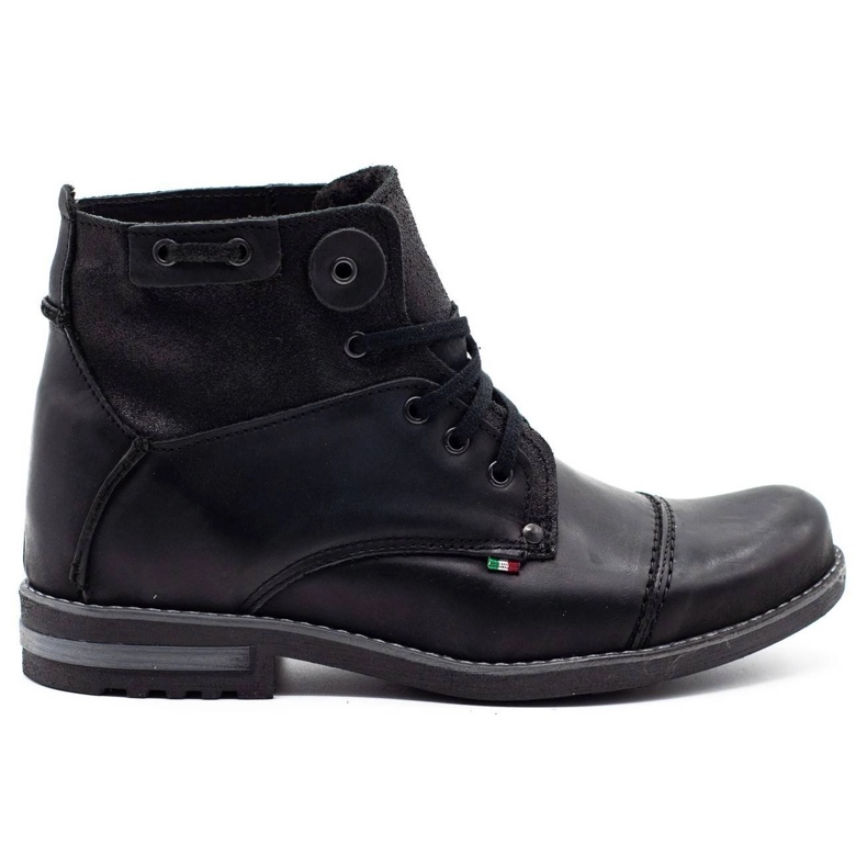KOMODO Black men's winter boots 812K