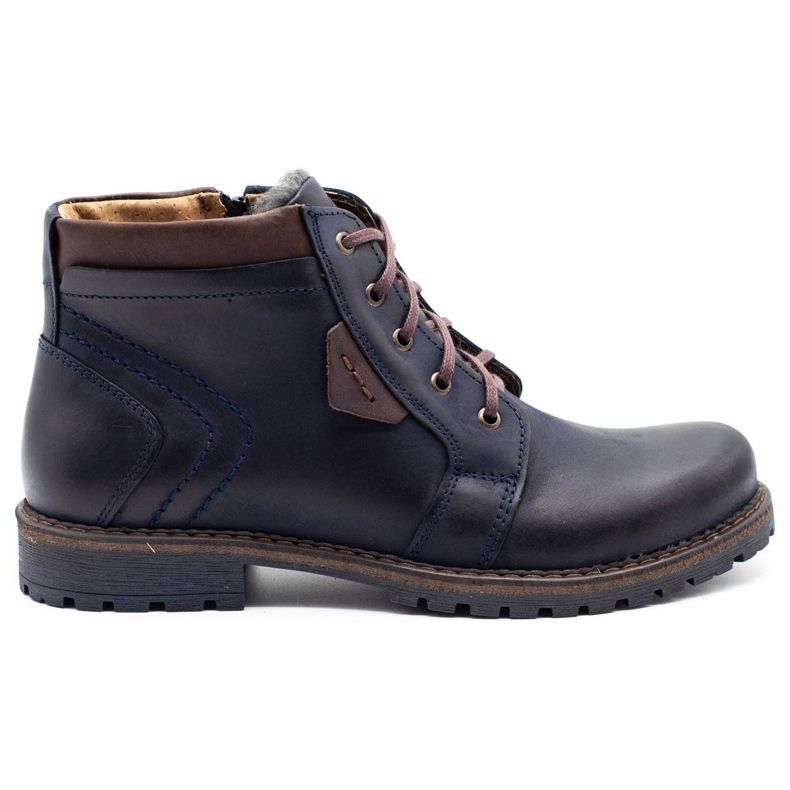 Polbut Men's snow boots J34S navy blue