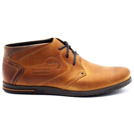 Polbut Men's insulated shoes C37F red orange