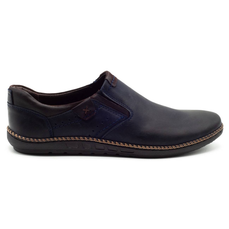 Polbut Men's shoes 401E navy blue