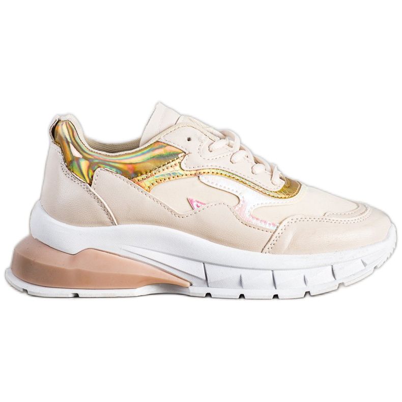 Sweet Shoes Stylish Beige Sneakers