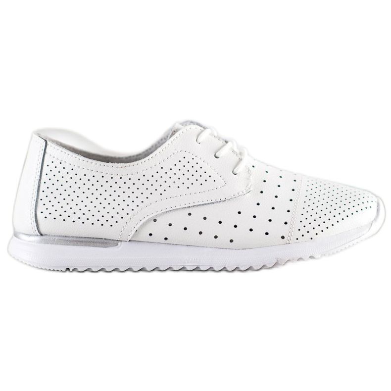 Kylie Openwork leather shoes white Kylie Openwork leather shoes white